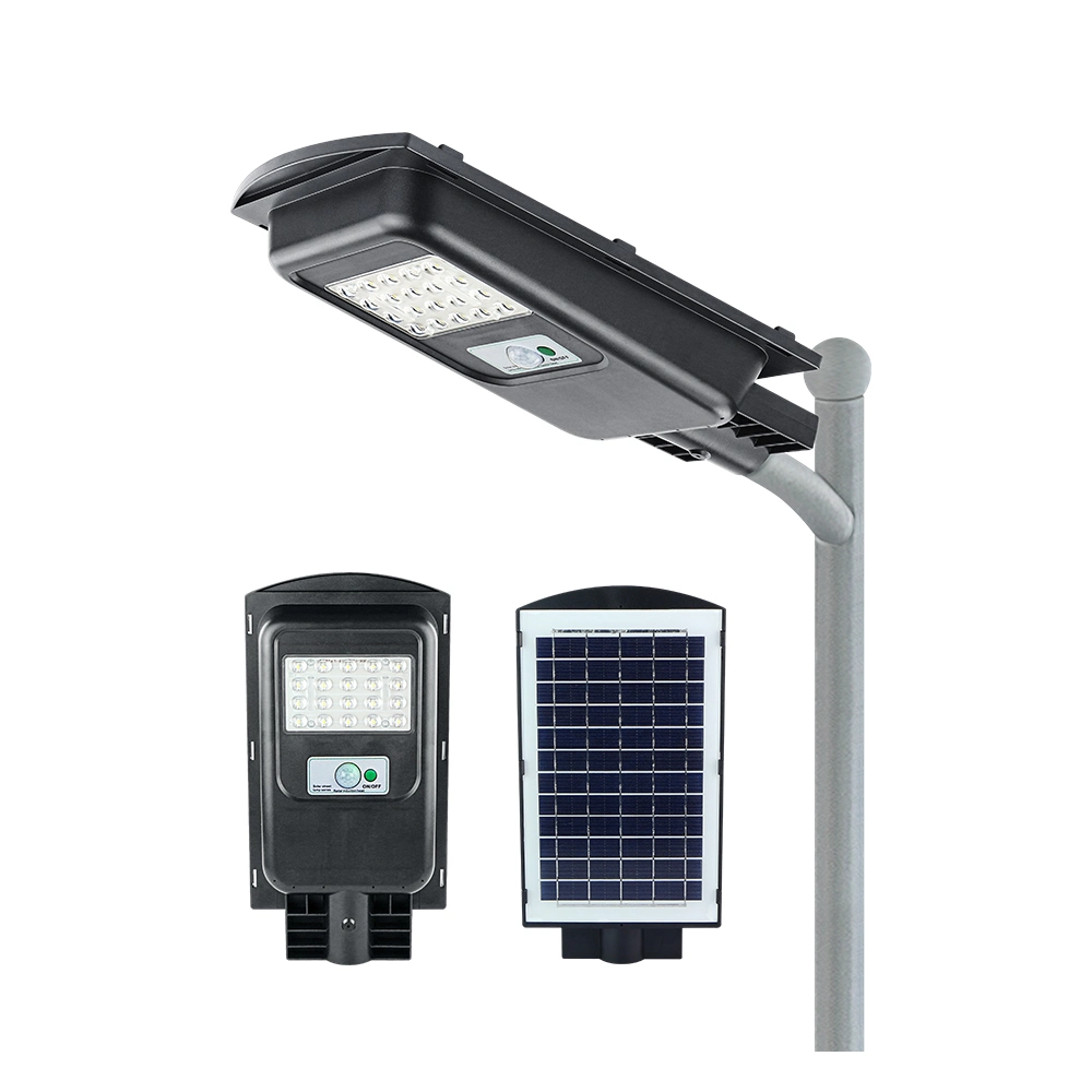 Wholesale Price 100W Outdoor Product ABS Energy Powered Panel Flood Lamp Motion Sensor Road Outdoor Garden Wall LED All in One Solar Street Light