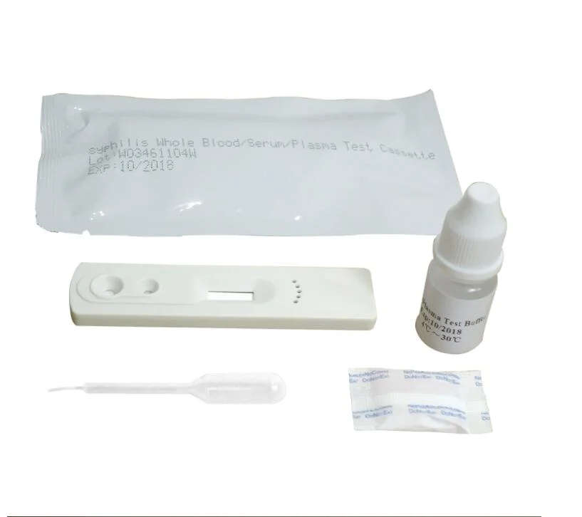 Sífilis Anti-Tp Kit de Teste de diagnóstico rápido, infecção tira de teste/Cassete