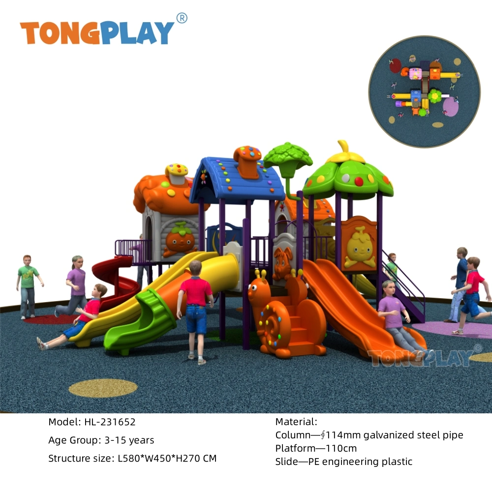Tongplay Aqua Dome في الهواء الطلق شريحة مضحكة البلاستيك لعبة للأطفال حديقة ملاهي مرحة