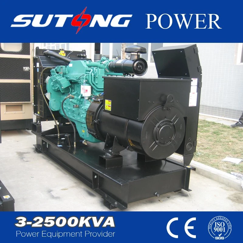 60Hz 1800rpm China Best Supplier 160kw/200kVA Power Generating Set with Cumin Diesel Engine Water-Cooling Generator in Open Frame