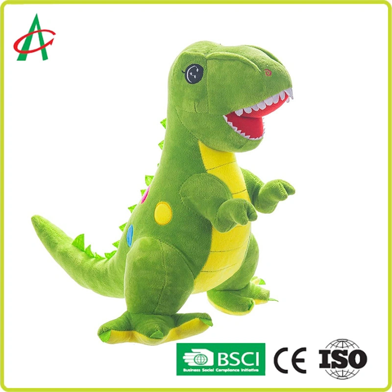 Children Soft Plush Dragon Toys Green Dinosaur Stuffed Animal