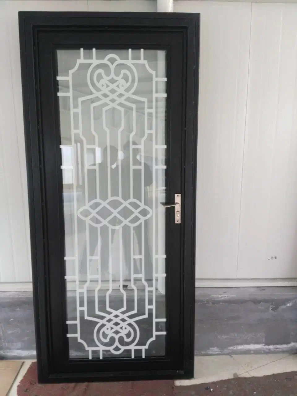 Decoration 1600*2300mm Galvanized Power Coated Wrought Iron Entrance Gate