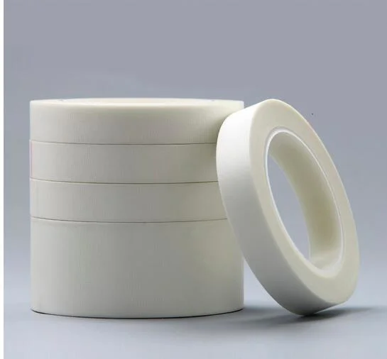Insulated Silicone White High Temperature Glass Cloth Tape 180mic*25mm*50m Used for Other Appliances Such as Air Conditioner