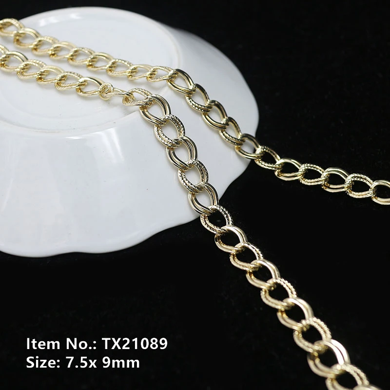Decorative Metal Custom Bag Gold Chains Tx21089