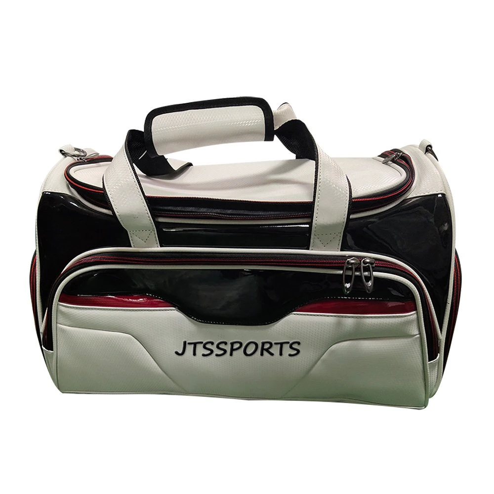 High quality/High cost performance  PU Leather Portable Golf Boston Clothing Bag with Seperate Shoes Store Golf Bag