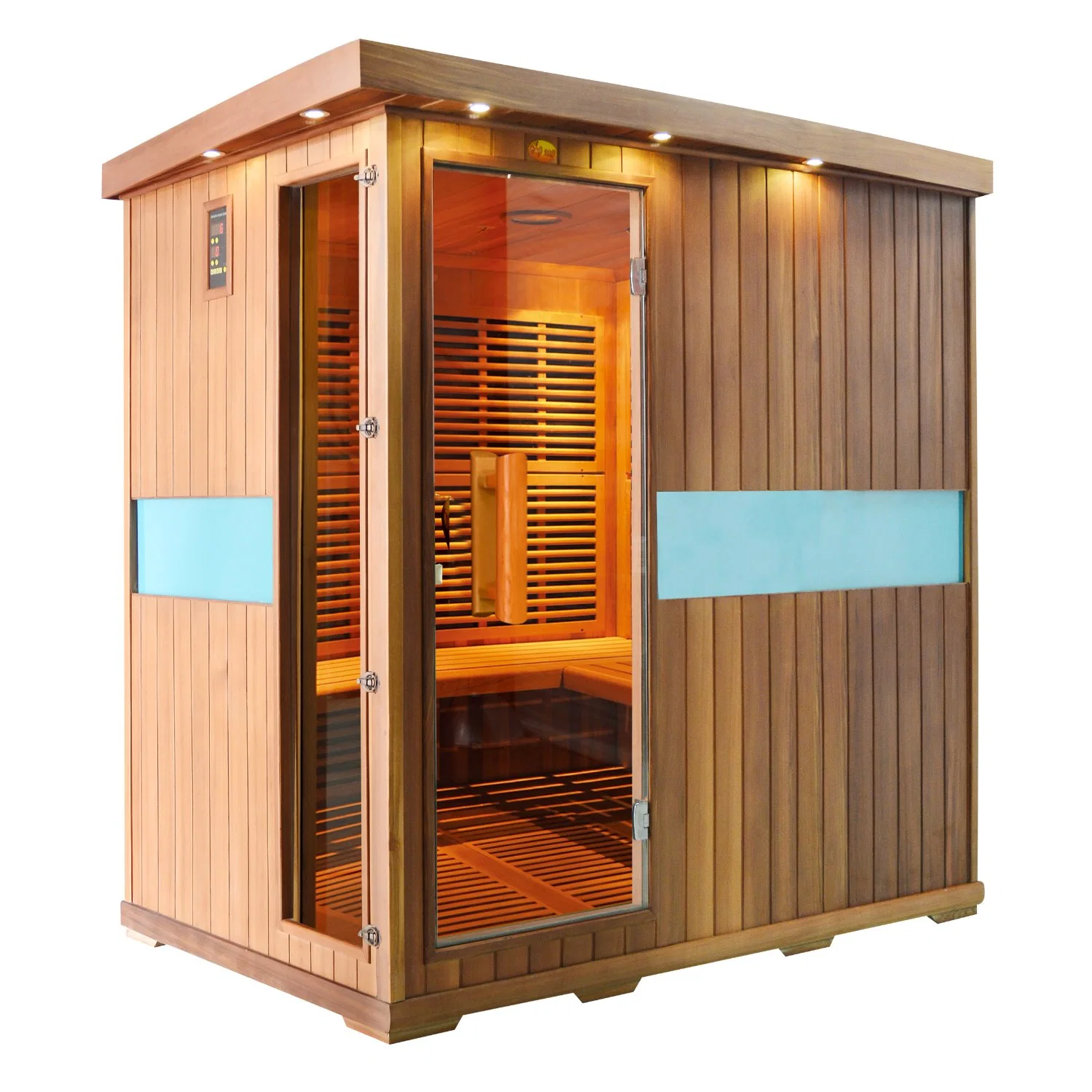 High Quality Red Cedar Sauna Room for 4 People (SJ-004D)