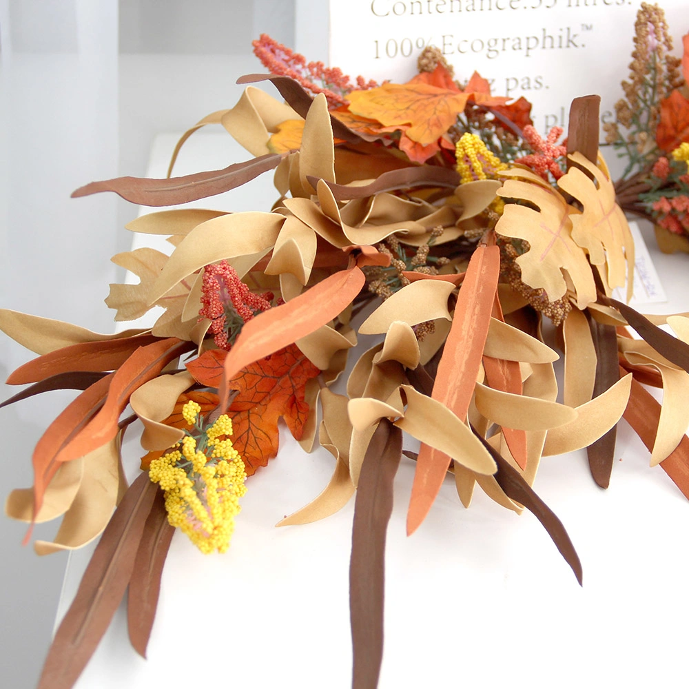 Factory New Hot Selling Autumn Design Eco-Friendly Artificial Decorative Flowers Environmentally Friendly Paper Artificial Simulation Flowers