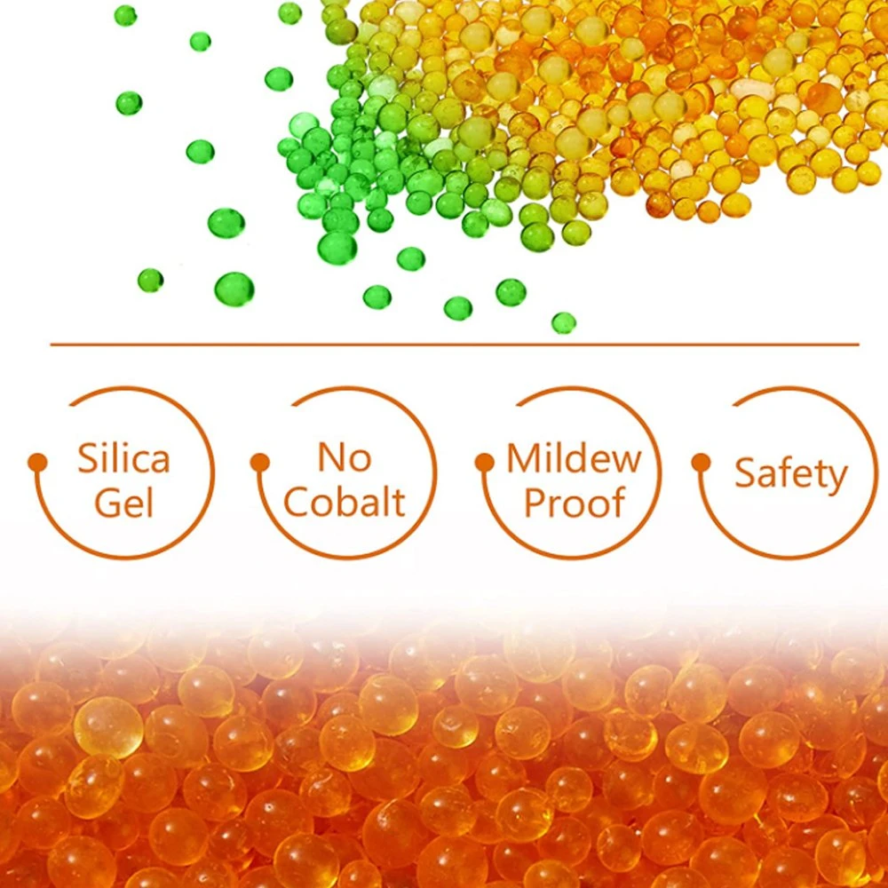 40 Gram Silica Gel Dehumidifier Desiccant Silica Gel Canister Reusable Absorber Orange Desiccant Canisters, Orange Green Bead Tin for Car, Closet, Cabinet, Bag