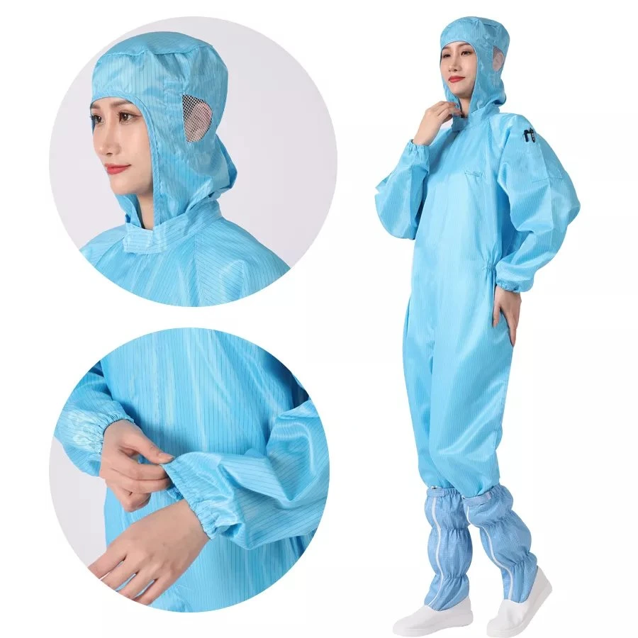 New Arrival Washable and Reusable ESD Workwear Lab Coat Clean Room Coverall Anti-Static Clothing