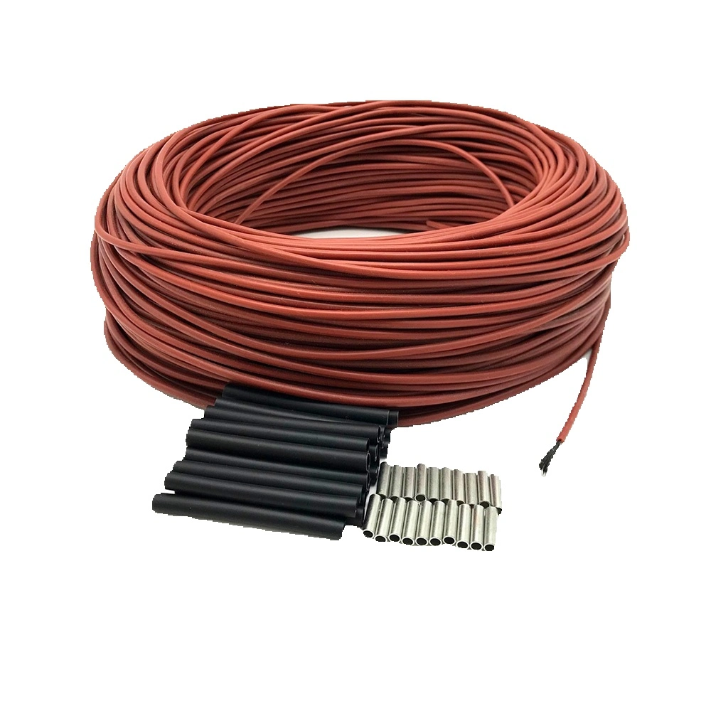 12K 33 Ohmios Cable de fibra de carbono calefacción infrarroja de alta eficiencia en el cable de calentamiento del suelo