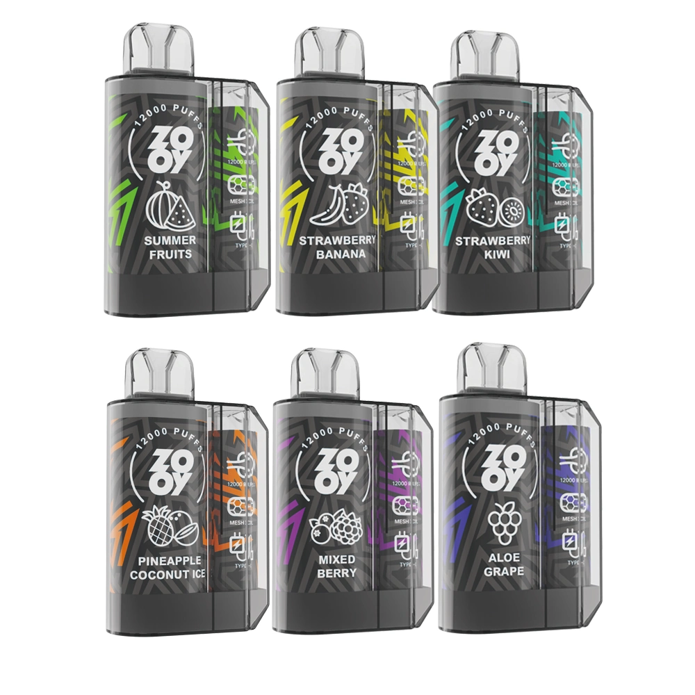 Disposable/Chargeable Vape Zooy 12000 Puffs vape Vapes Disposable/Chargeable Puff 12K Puffbar Vapes Desechables Vapers Pods Bar Tornado 7000 9000 12000