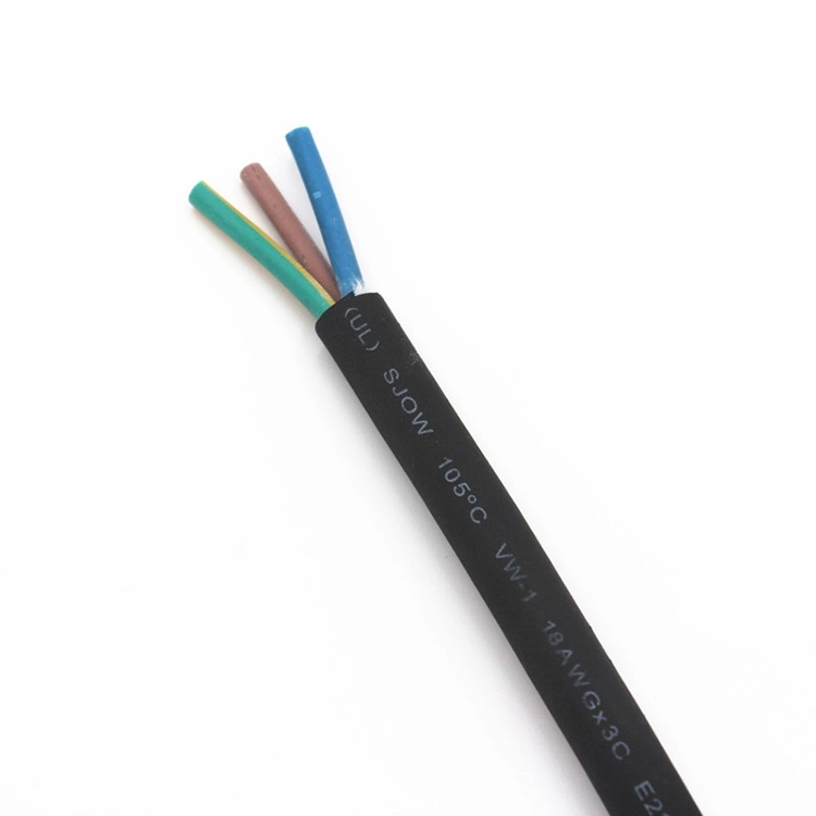 UL Certified Sjow 5*18AWG 16AWG 14AWG 12AWG Oil Resistant Heavy Duty Rubber Sheathed Flexible Power Cable