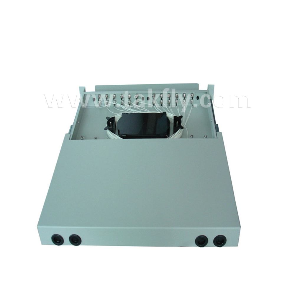 24 Kern-verschiebbarer Rack-Mount Faser-Optikverteilungs-Rahmen (TK-ODF-RS24)