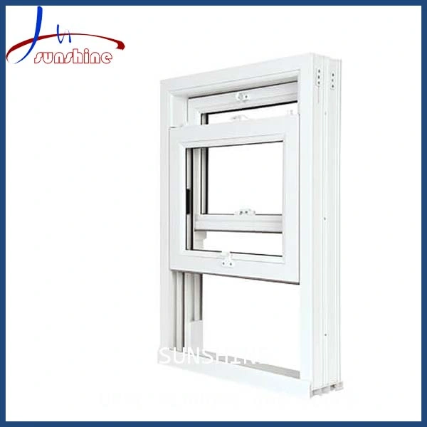 European Style PVC/Plastic Single Hung Windows for Your House