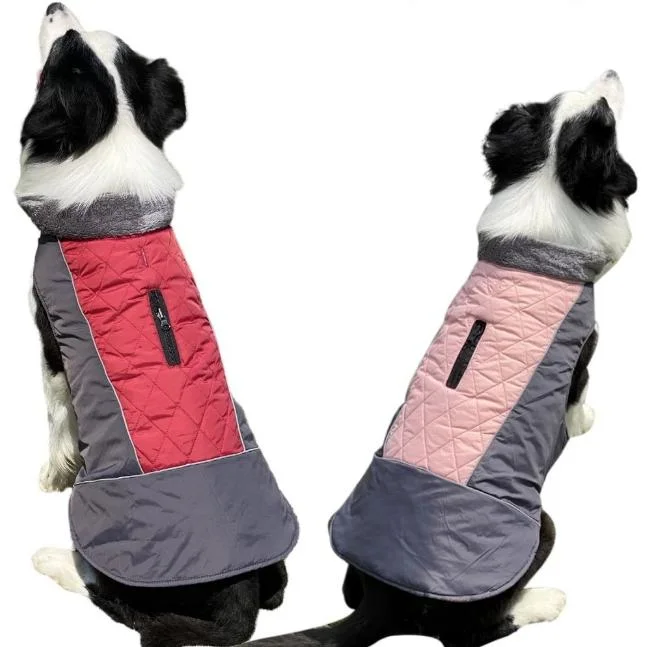 Wholesale Pet Clothes Windproof Dog Clothes Warm Pet Coat Winter British Style Dog Coat Vest Pet Products