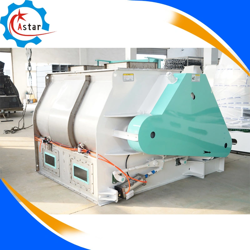 Industrial Use Double Shaft Paddle Animal Poultry Feed Mixers Price