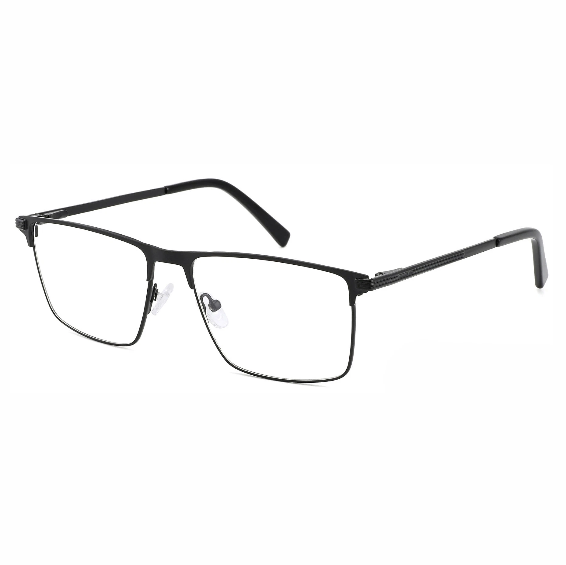 Nouvelle arrivée Lunettes en métal tendance pour hommes Monture optique branchée Browline