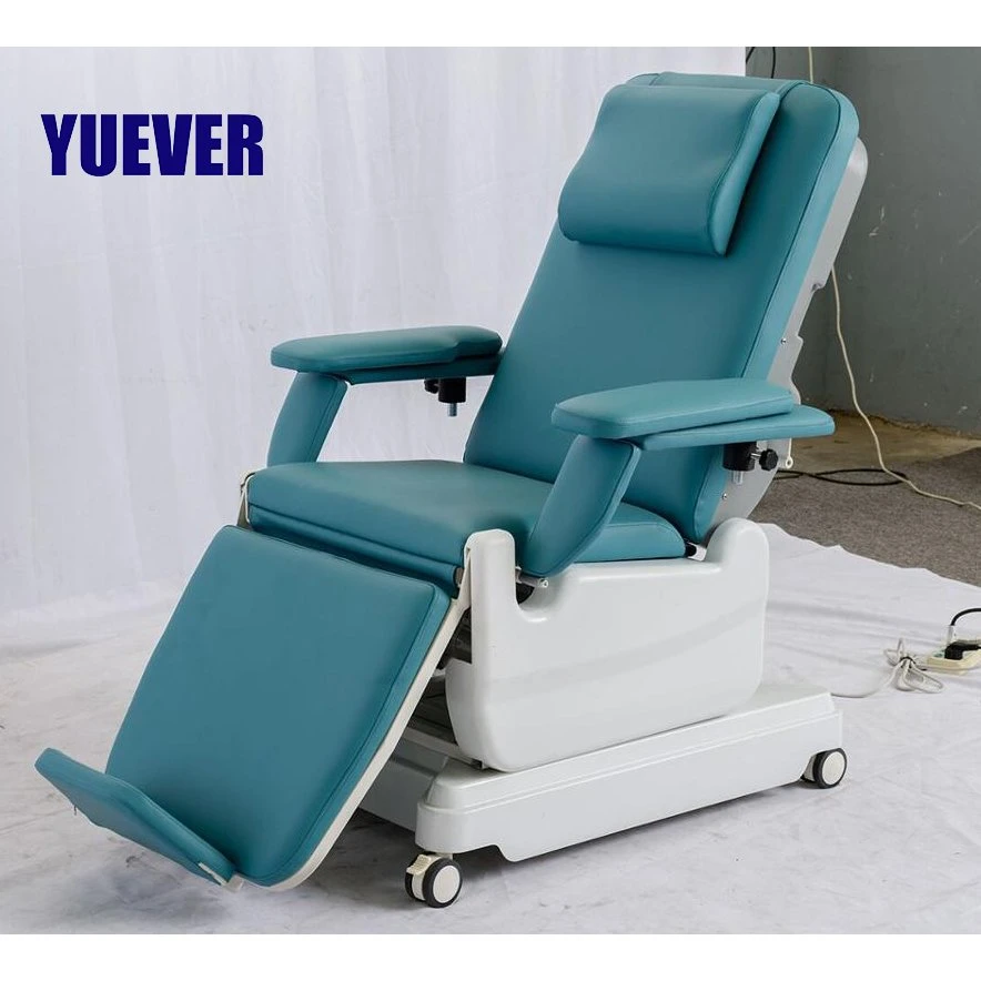 Yuever Medical Hospital регулируемый 3-моторные кресло для взятия крови донора крови Стулья для диализа