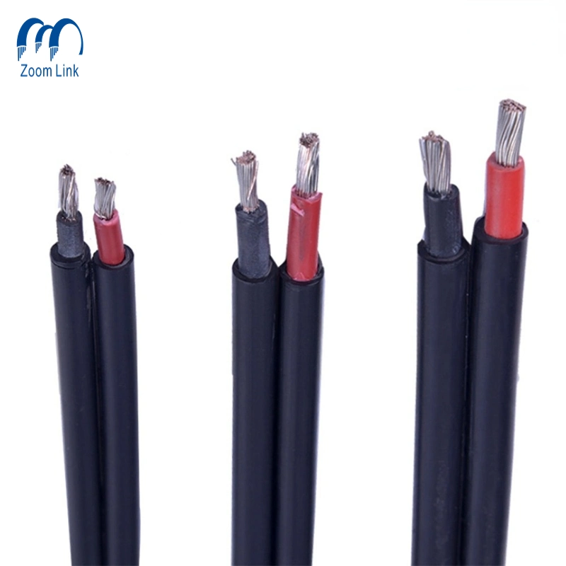 Cable de cobre resistente a la llama PVC XLPE o caucho de silicona aislado PV cable eléctrico solar