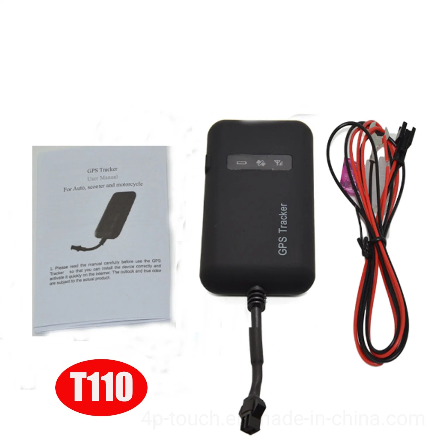 Hot Sell 2G GSM Automotive Car GPS Tracker para motocicleta Vehículo con estadísticas de kilometraje Motor de corte remoto T110
