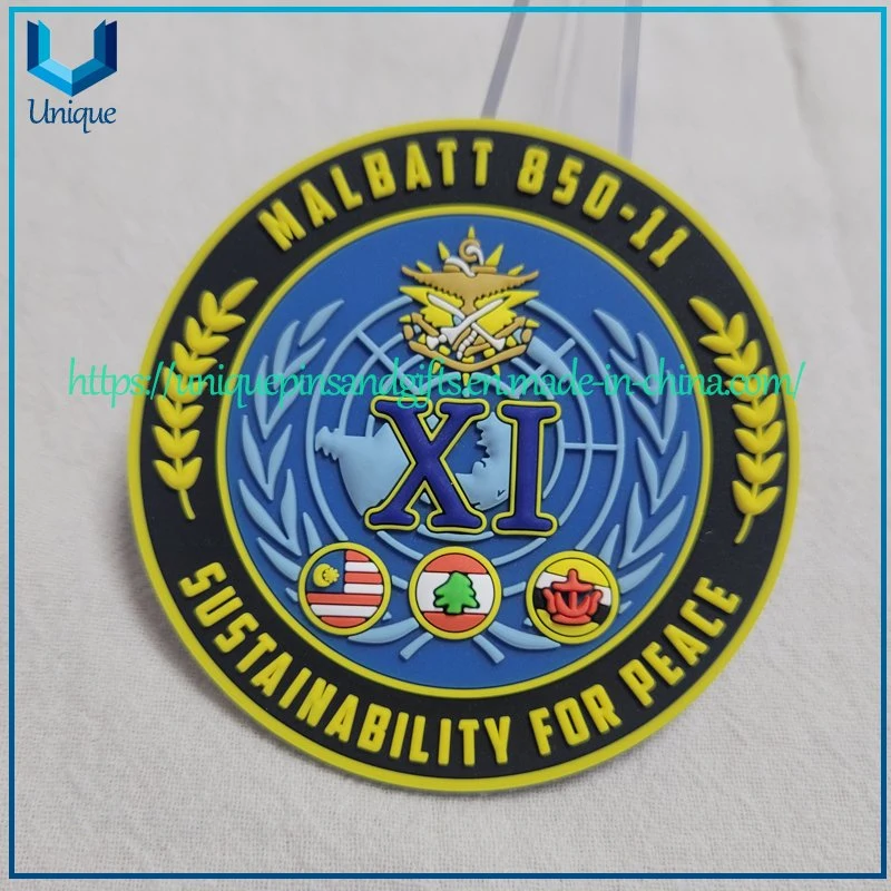 Custom Malaysia Promotional Gifts 70mm Diameter 3D Rubber PVC Fridge Magnet