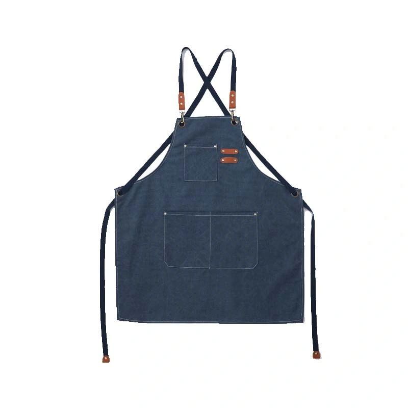 Tablier à bavette en oxford imperméable personnalisé imprimé pour atelier.