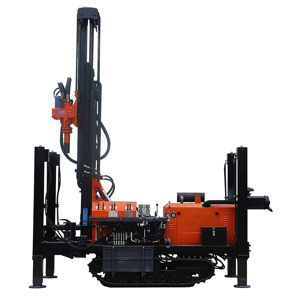 Crawler Mounted Pneumatic Water Well Drilling Rig / Water Well Drilling Machine