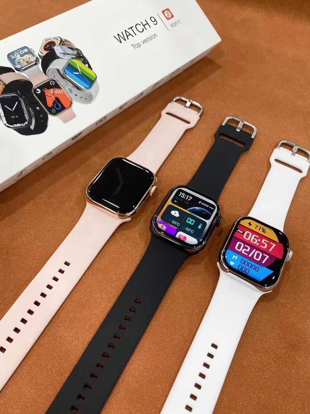 O Smart Electronic Watch pode inserir o Card Watch 9, pode atender e fazer chamadas, o elegante Smart Watch