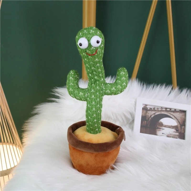 Latest Nice Design Hot Sale Stuffed Toys Singing Kid Gifts Funny Dancing Cactus Plush Toys Children