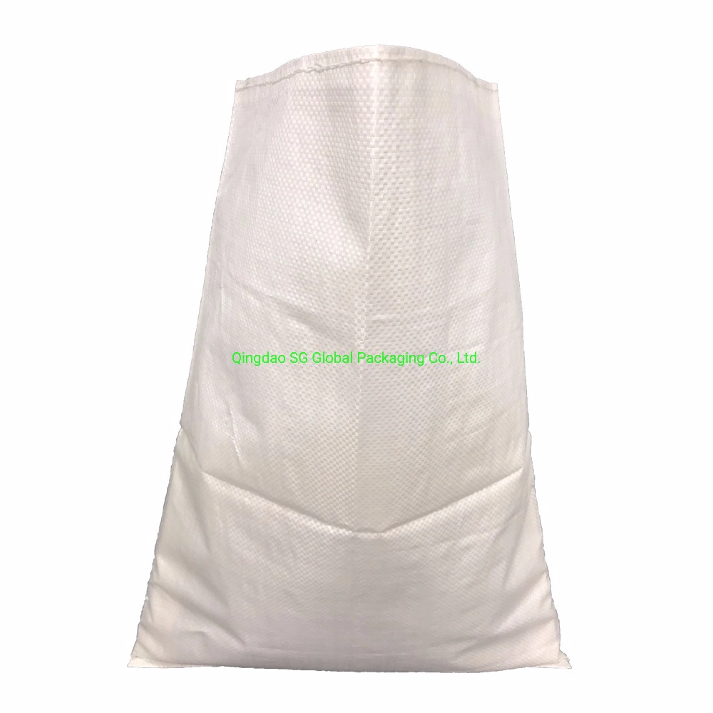 SGS CE GRS Emballage en plastique enduit de polypropylène 25kg 50kg 100kg Sac en tissu raphia tissé PP pour l'emballage de riz, de maïs, de soja, d'arachide, de sel, de sucre, de farine de blé.