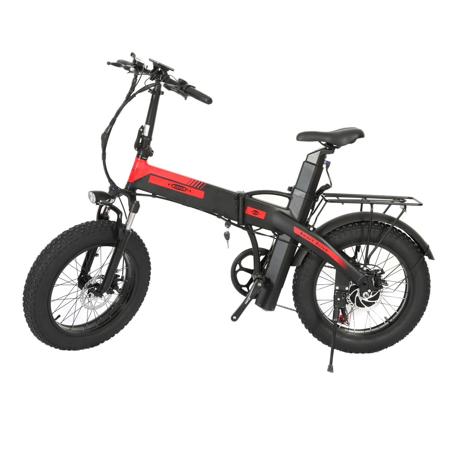 Dual Battery 48V 27.5ah Folding Electric Mountian Bike Bicycle Electric City Bike with 500W Motor Double Brake Front Suspension