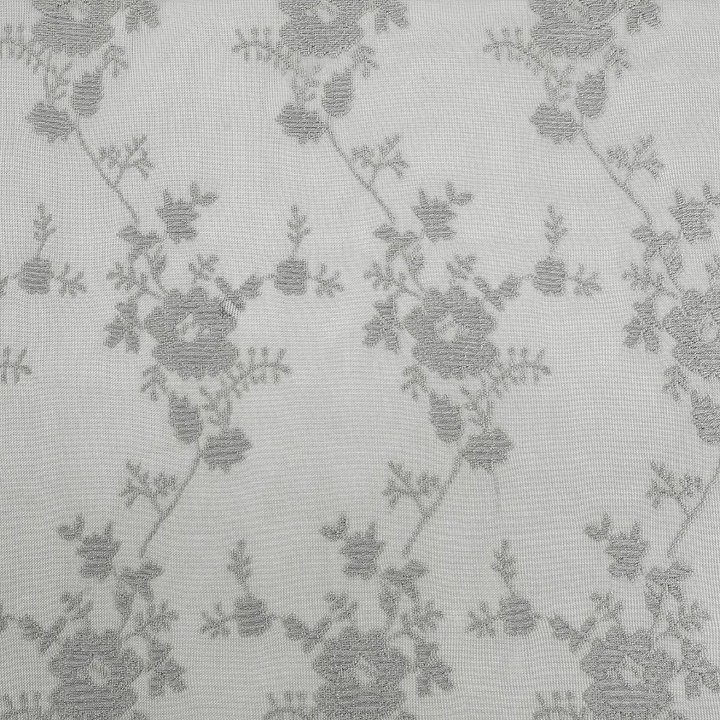 Broderie grise de qualité supérieure écrans à fleurs style européen rideau de dentelle transparente Pour le salon de chambre