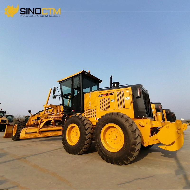 New Shantui Brand Sg16-3 China Motor Grader with Rear Ripper