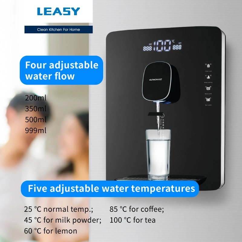 Leasy Wall-Mounted Instant Heating Hot/Warm Pipeline Water Dispenser with Voice Prompt