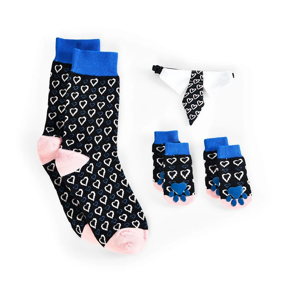 Patte de chien protecteurs et de chien humain correspondant Vêtements Patte de Noël Cadeau chaussettes pour chiot de chien de l'homme et le propriétaire