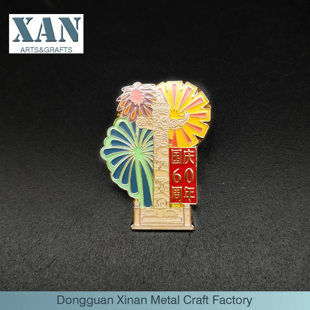 Factory Button Badges Promotional Gift Hard Enamel Pin Emblem Metal Badge