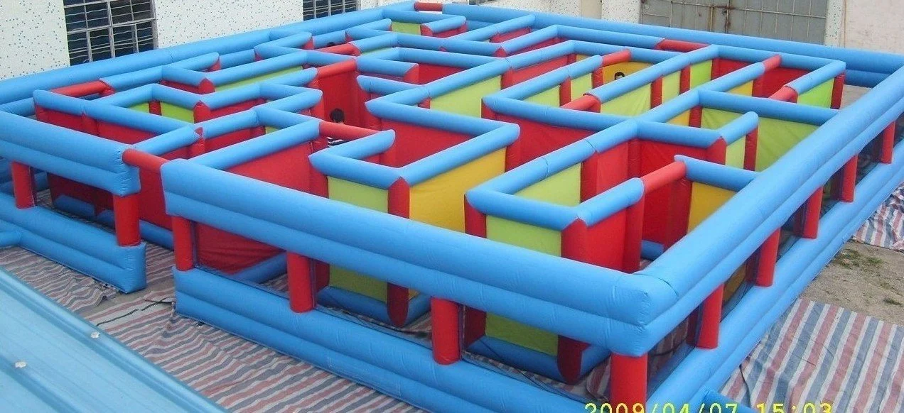 Inflatable Bounce House Maze Inflatable Maze Playgroung Sports Game