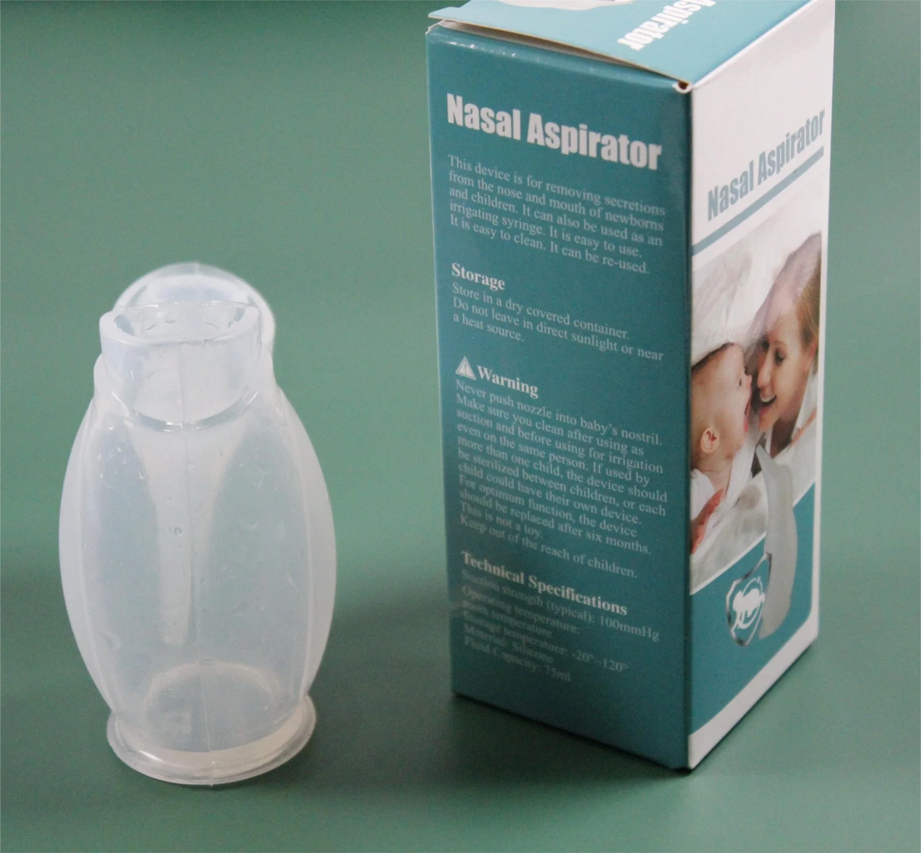 Aspirateur à bec en silicone, nouvelle conception, aspirateur nasal pour nourrisson Pour le nettoyage des bébés