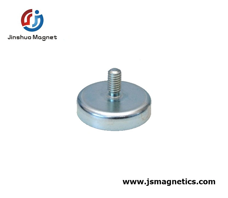 Neodymium Pot Magnets with External Thread / Threaded Pin Exterior Thread Neodymium Pot Magnets