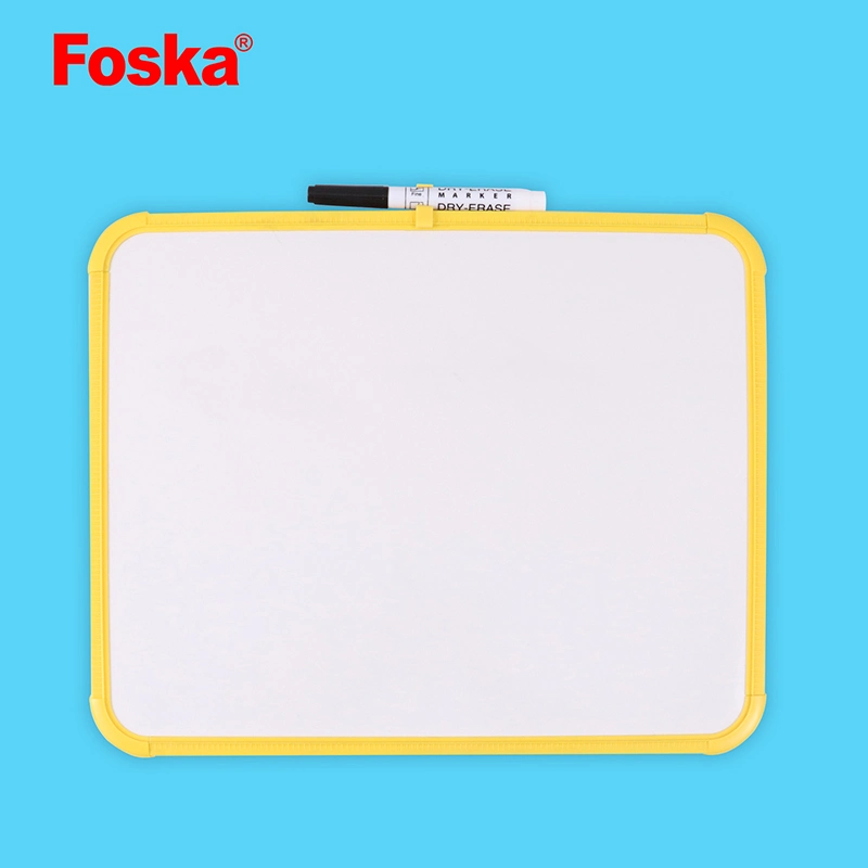 Foska PE emoldurada Kids Dry Erase writing White Board with Caneta