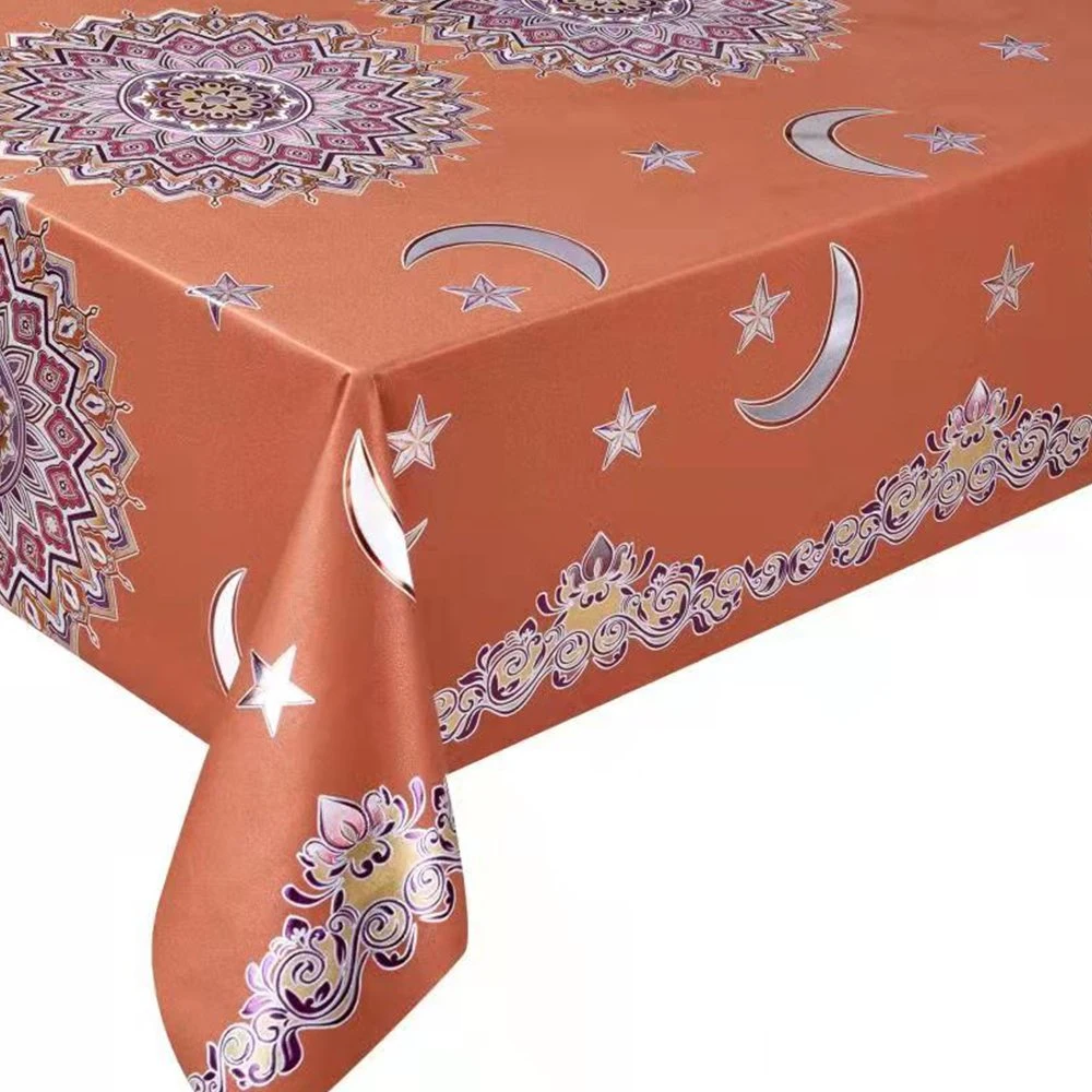 Sample Customization 2022 Custom Waterproof Event Dining PVC Ramadan Decorations Table Covers for Ramadan