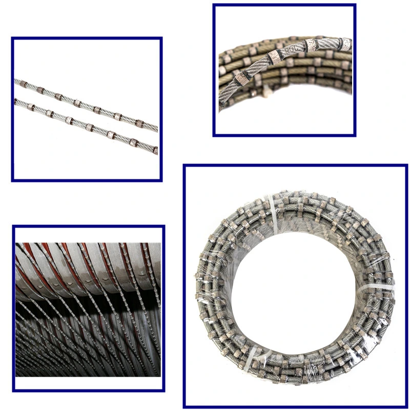 Open and Endless Plastic Coating Diamond Wire for Stone Profiling