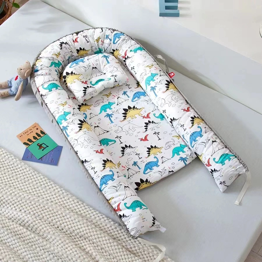 Pure Cotton Portable Newborn Baby Bed Flexible Folding Baby Travel Bed Nest Sleeping Baby Lounger