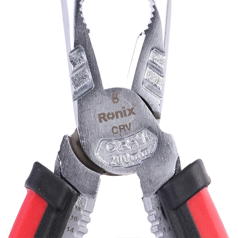 Modelo RH-1393 Ronix 8" de material de corte CRV de torsión y multifuncional ALICATE COMBINACIÓN