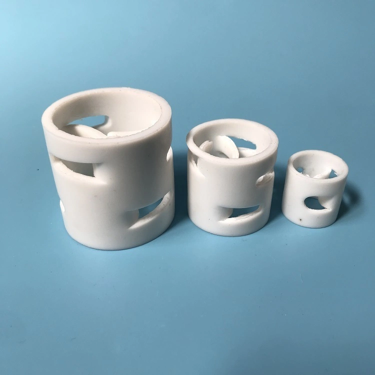 50mm Plastic Tower Packing Ring PTFE Pall Ring for Cooling Column