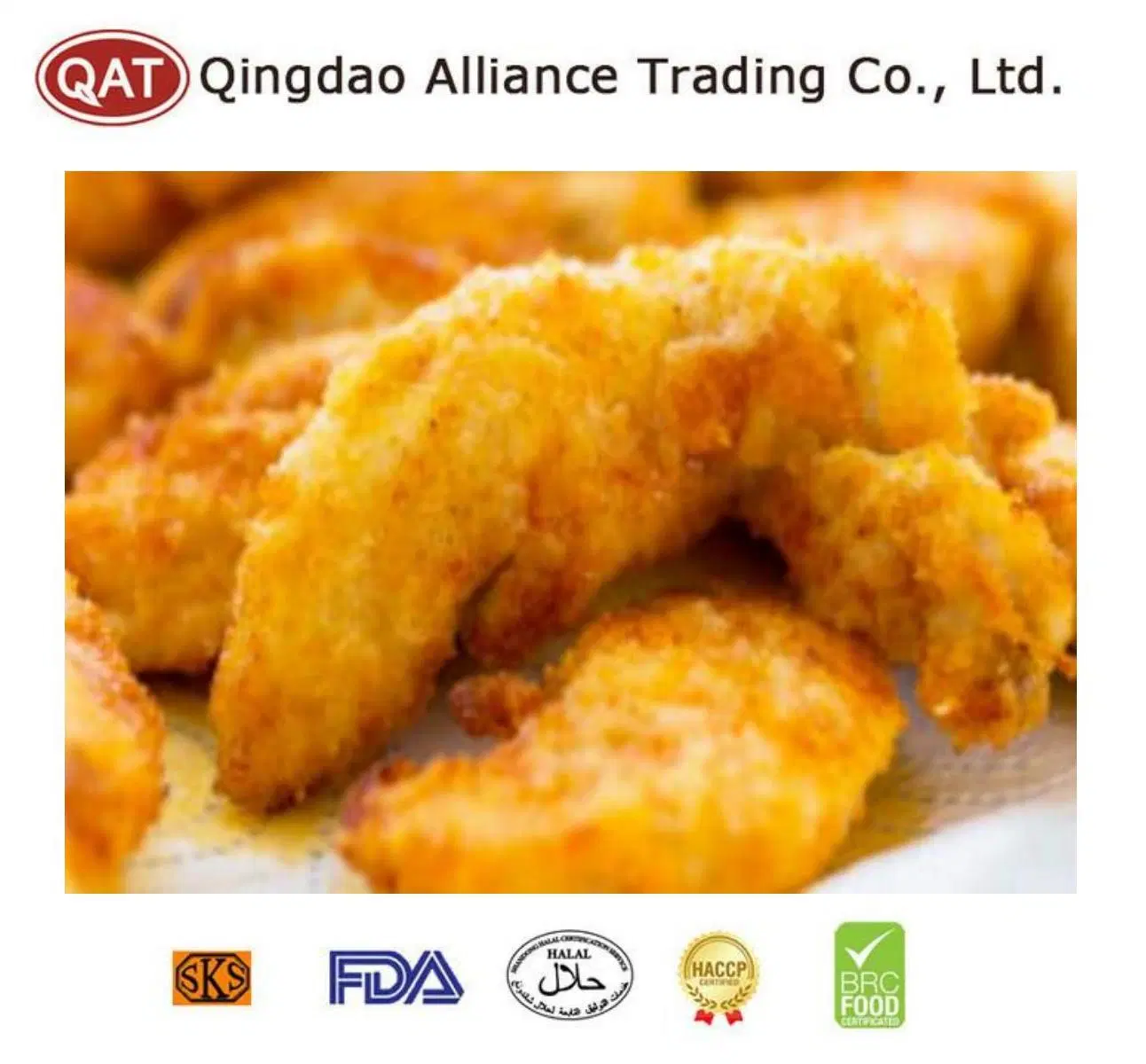 Wholesale/Supplier Bulk IQF Halal Frozen New Beijing Chicken Breast Strips with Certificate