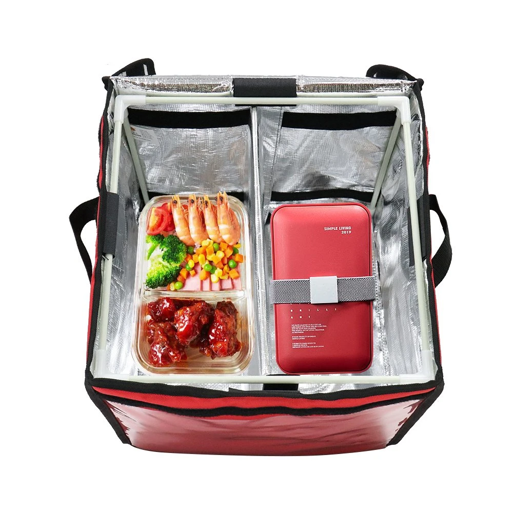 Wholesale/Supplier Customized Insulated Food Delivery Lunch Aluminum Foam Foil Thermal Cooler Bag Lined