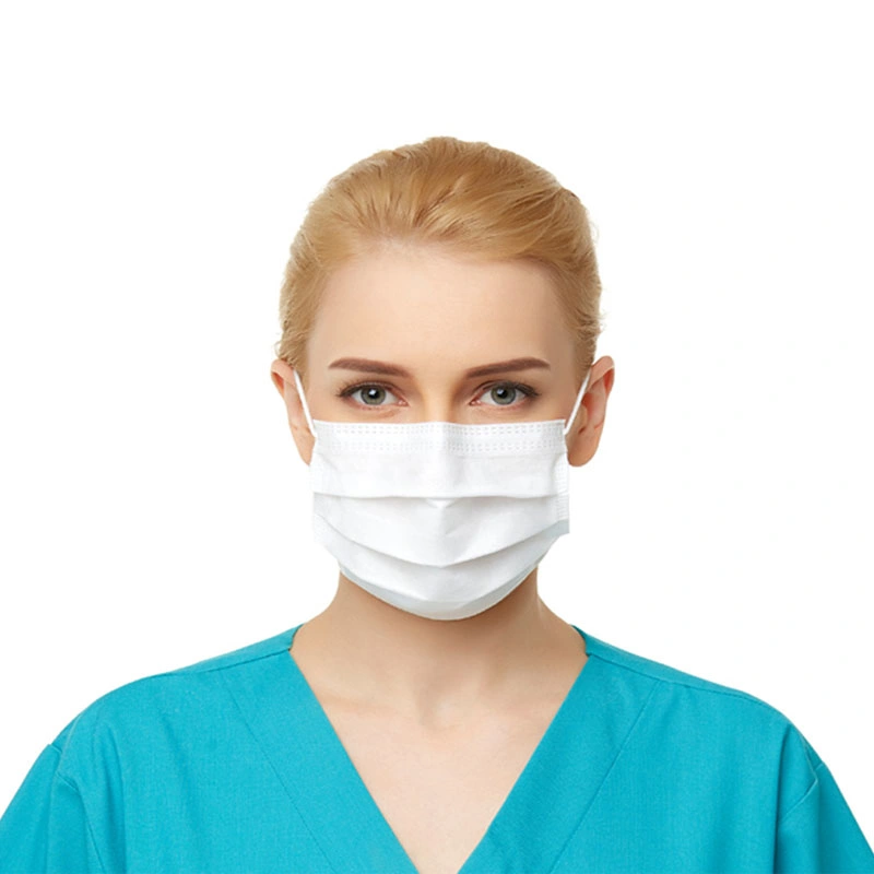 Non-Woven Anti Virus Surgical Mask Individual Pack Earloop Made in USA