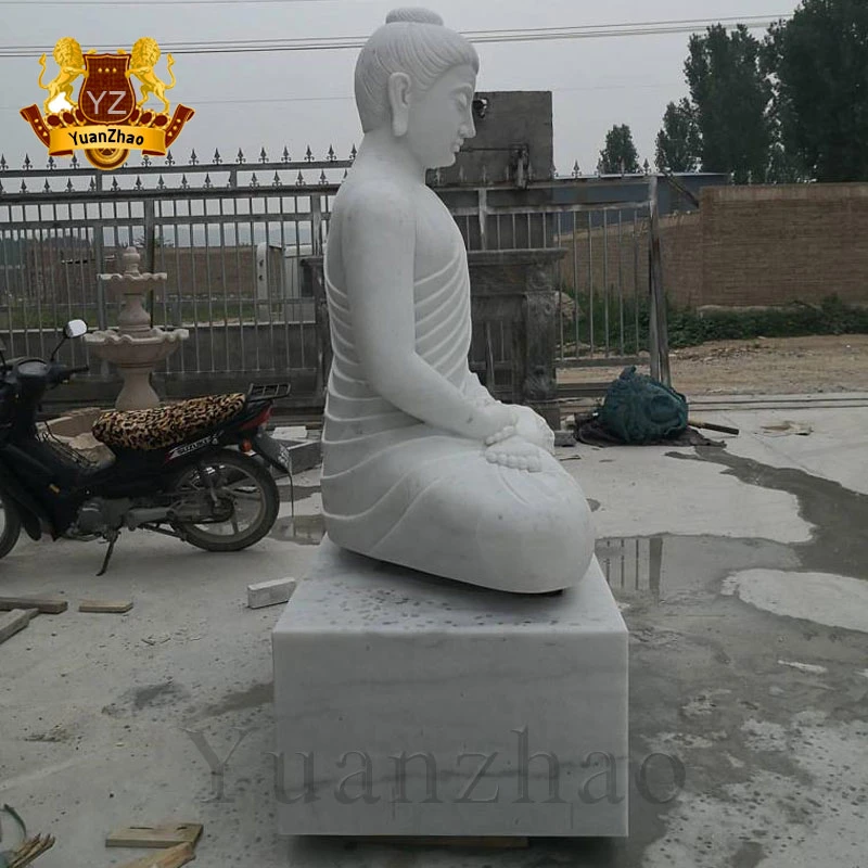 Life Size Buddha Statue Religious Eastern Seated Natural Eastern Marble Buddha Sculpture