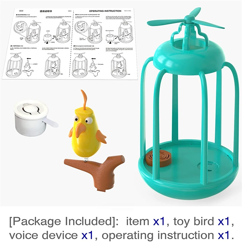 2022 Nuevo Diseño Bird Cage Gato gracioso juguetes Squeaky juguetes interactivos para interiores gatito Kitty Artículos para Mascotas Gatos juguete Chase